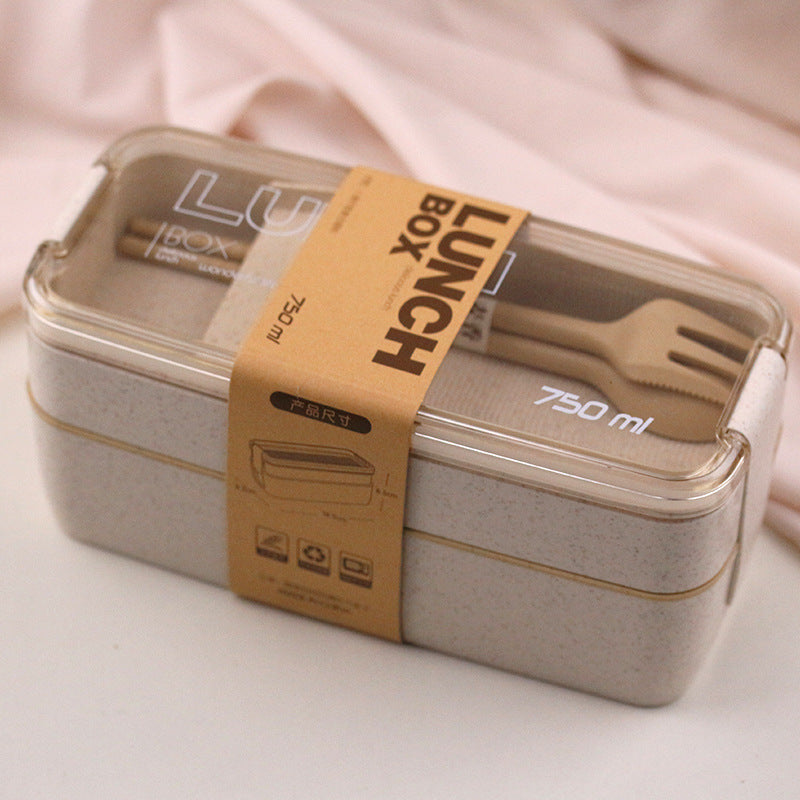 Lunch Box with Fork Spoon