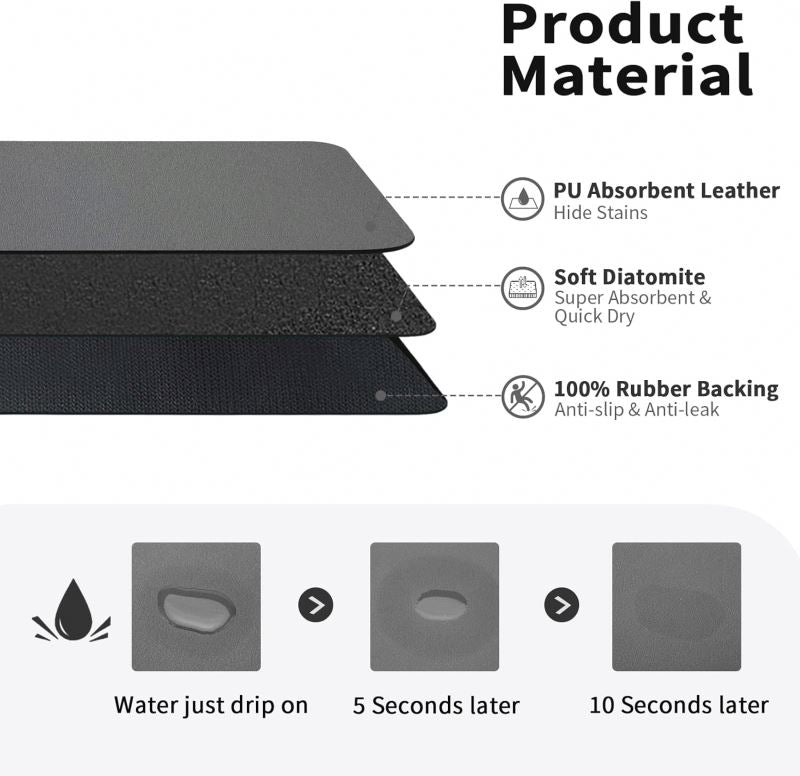 Dish Drying Mats Pads 30*50cm