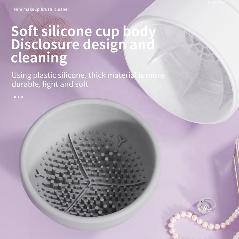 New Portable Mini Electric Makeup Brush Cleaner