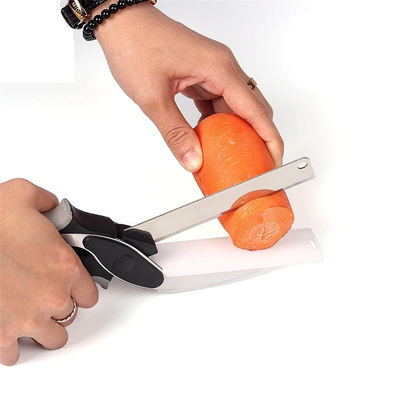 Smart Stainless Steel Kitchen Scissor Cutter for Vegetables and Fruit