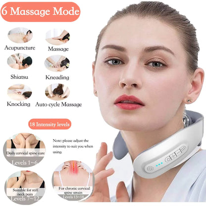 Automatic 4-Head Heating Neck Massager