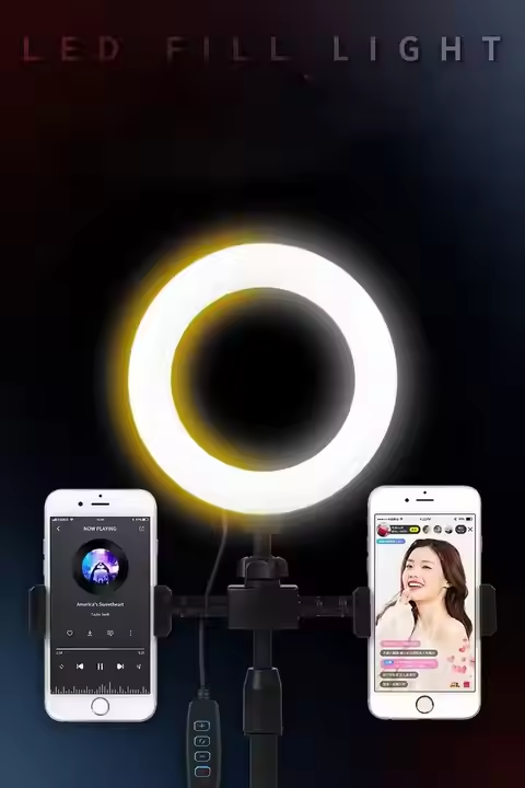 6-Inch Mini Ring Light Portable