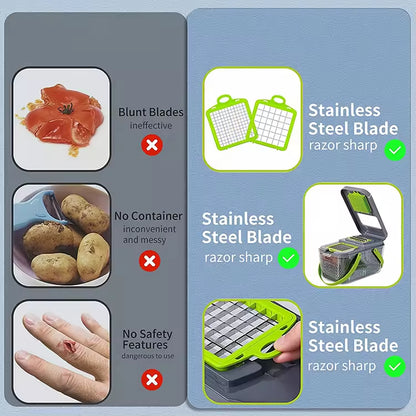 Manual Vegetable Chopper Slicer