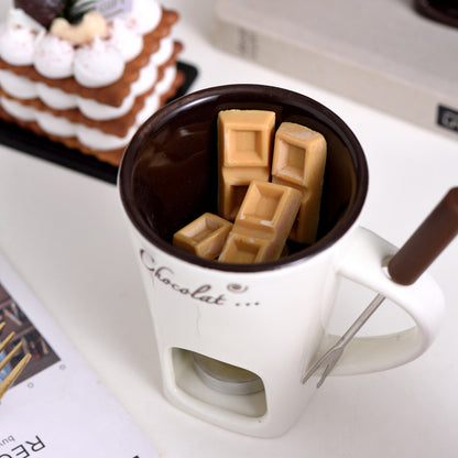 Chocolate Fondue Melt Ceramic Mugs
