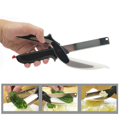 Smart Stainless Steel Kitchen Scissor Cutter for Vegetables and Fruit