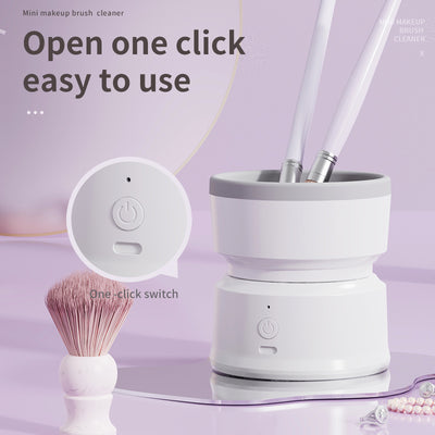 New Portable Mini Electric Makeup Brush Cleaner