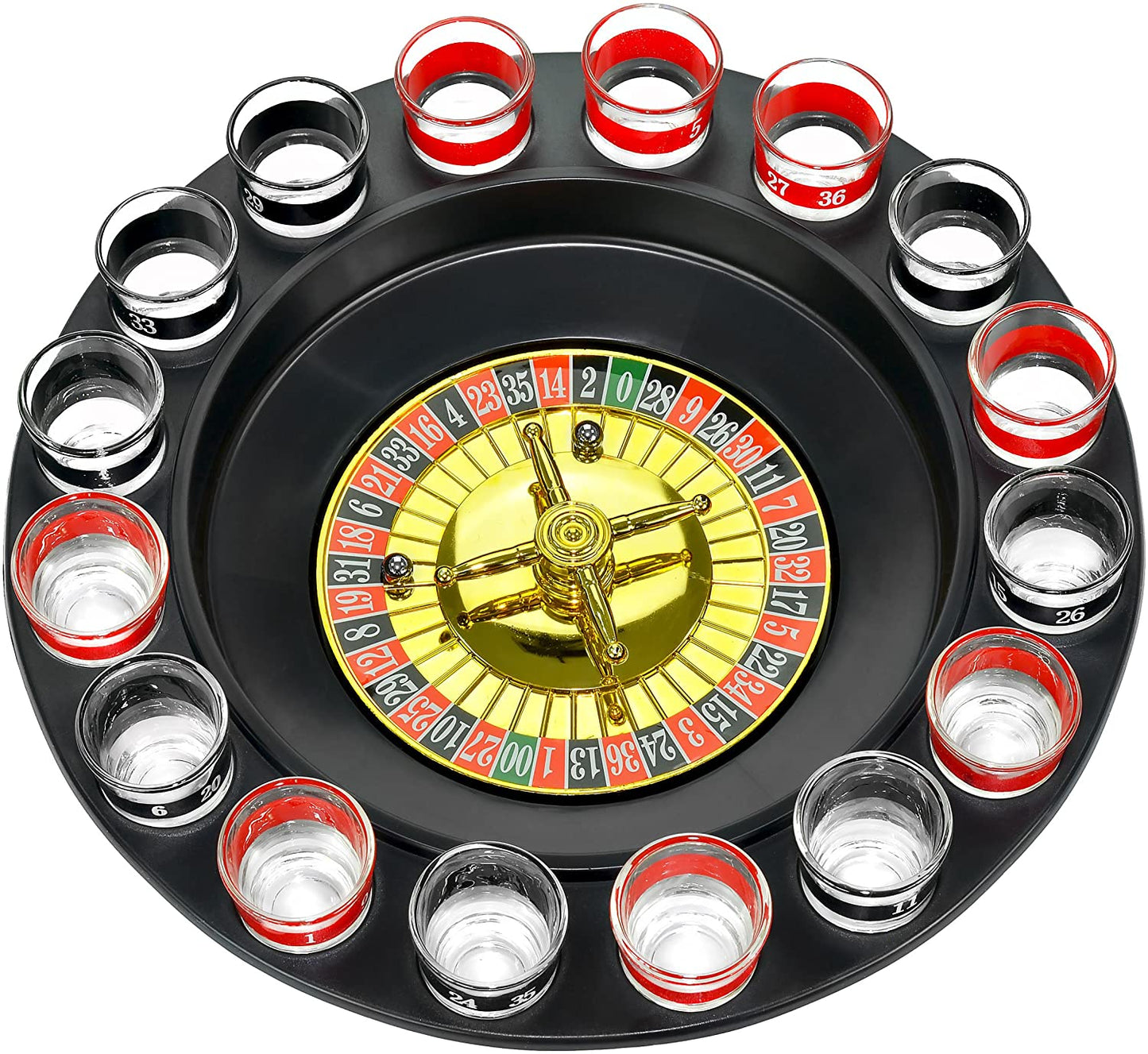 Shot Glass Roulette 16 pcs