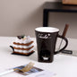 Chocolate Fondue Melt Ceramic Mugs