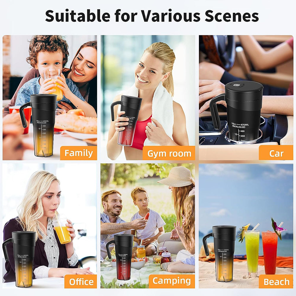 Blender Cup Bottle USB Rechargeable 470ml