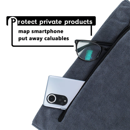 Workout Fitness Bench Towels with Zipper Pocket 40*80cm