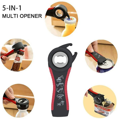 5 in 1 Multi-Function Can Jar Bottle Opener