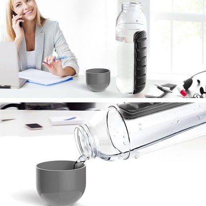 Pill Box Organizer with Water Bottle 20oz