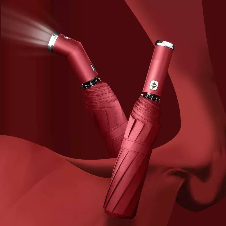 Umbrella with LED Flashlight