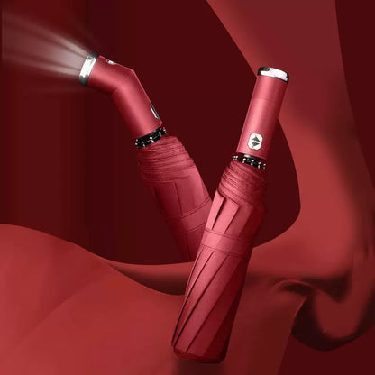 Umbrella with LED Flashlight