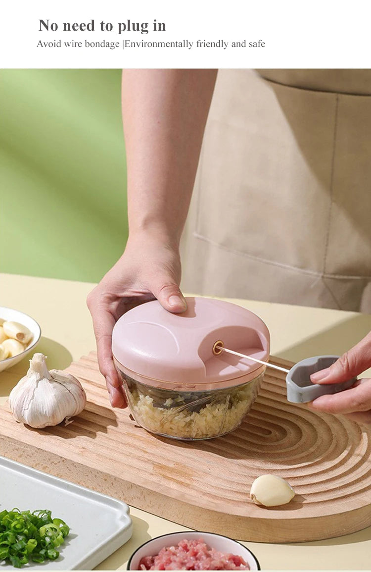 Mini Pull String Food Processor