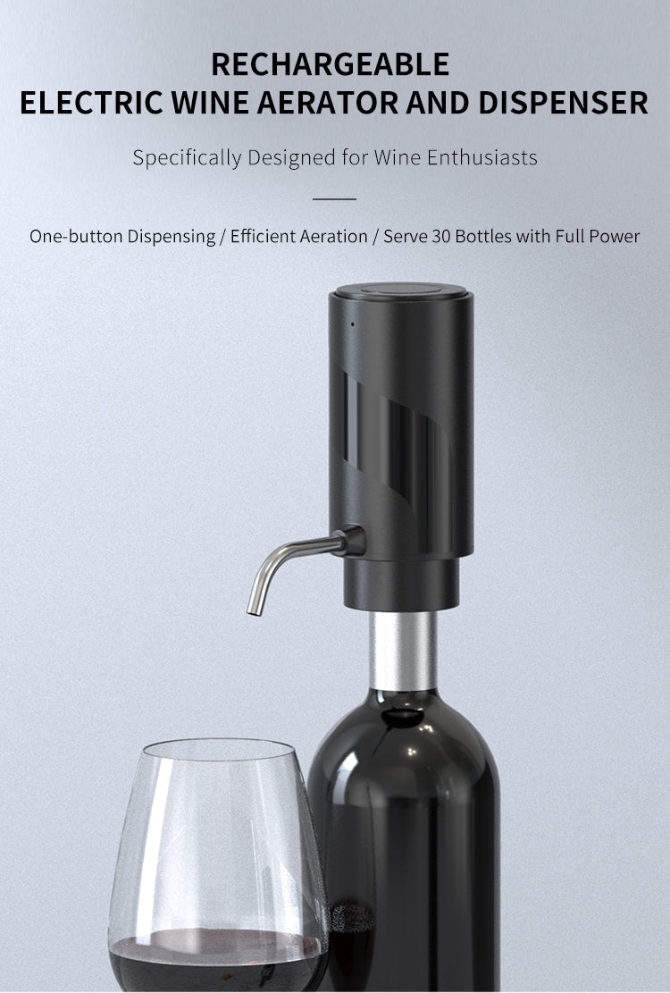 Wine rechargeable electric dispenser
