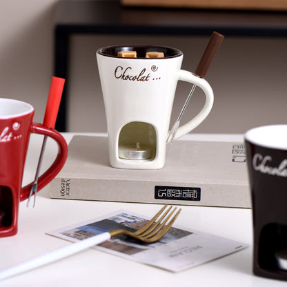 Chocolate Fondue Melt Ceramic Mugs