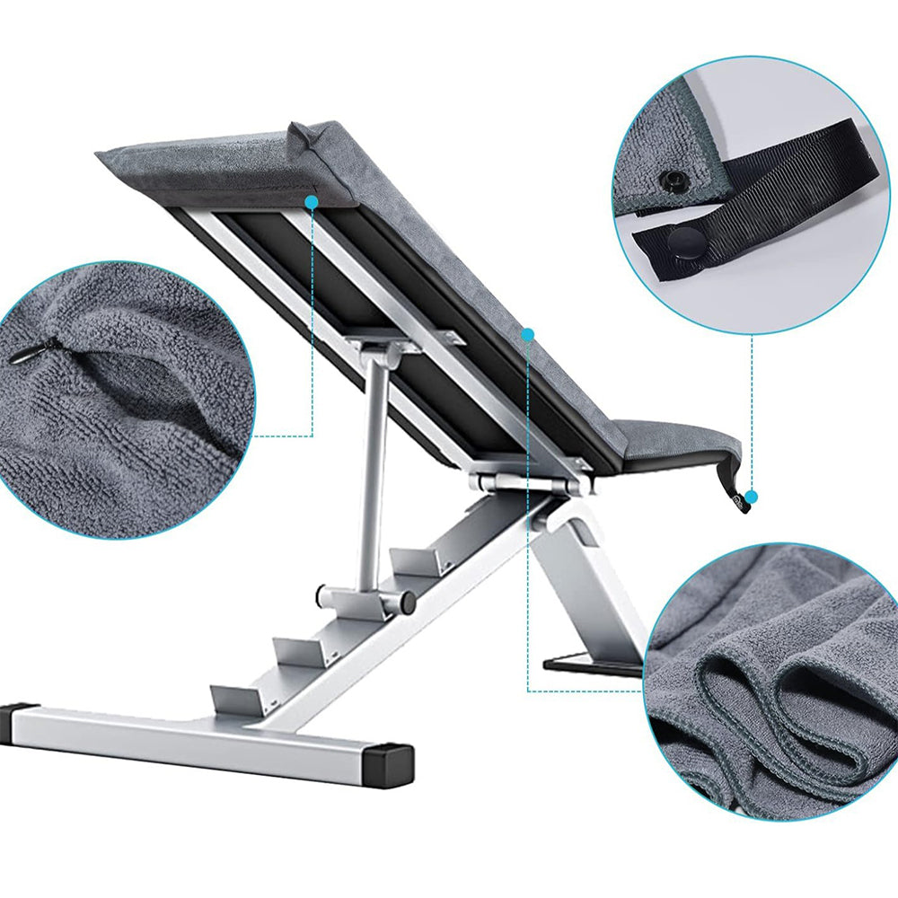 Workout Fitness Bench Towels with Zipper Pocket 40*80cm