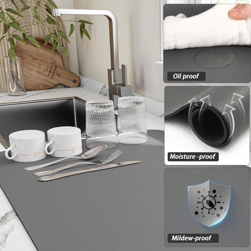 Dish Drying Mats Pads 30*50cm