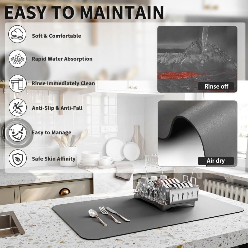 Dish Drying Mats Pads 30*50cm