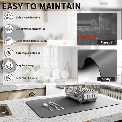 Dish Drying Mats Pads 30*50cm