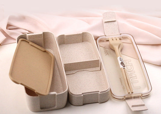 Lunch Box with Fork Spoon