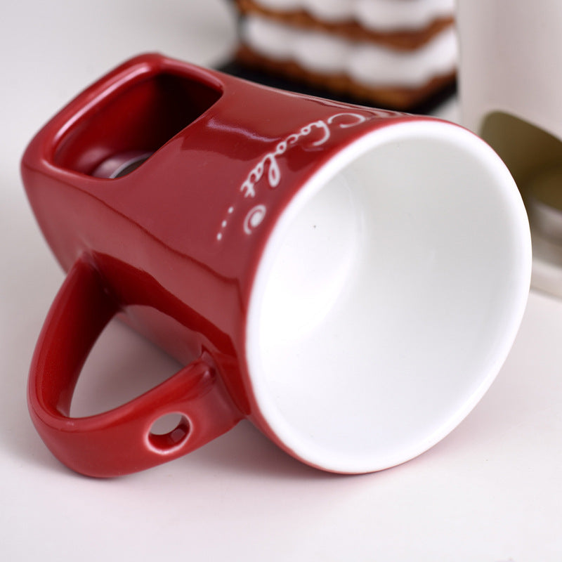 Chocolate Fondue Melt Ceramic Mugs