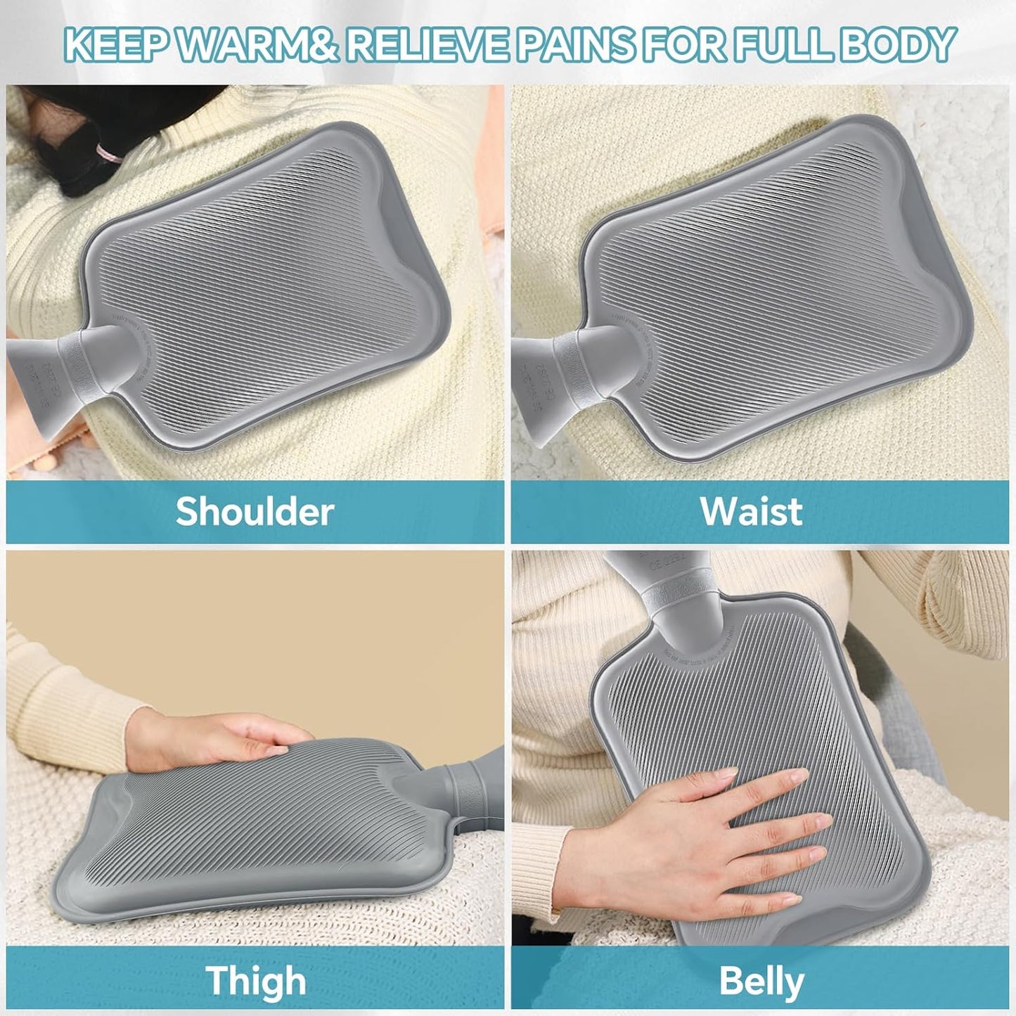2L Hot Water Bottle Rubber