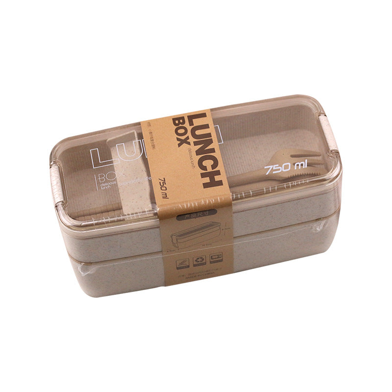 Lunch Box with Fork Spoon