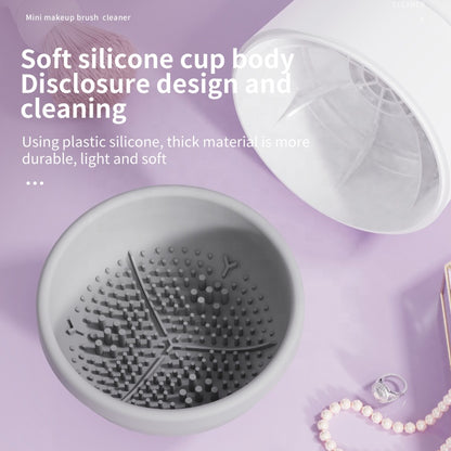New Portable Mini Electric Makeup Brush Cleaner