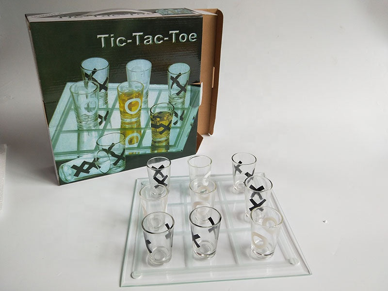 Shot Glass TIC TAC TOE Drinking Game Set
