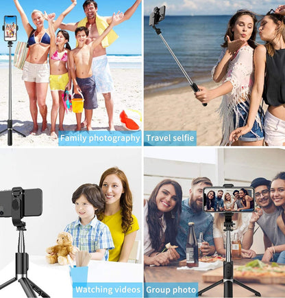 selfie stick tripod with remote