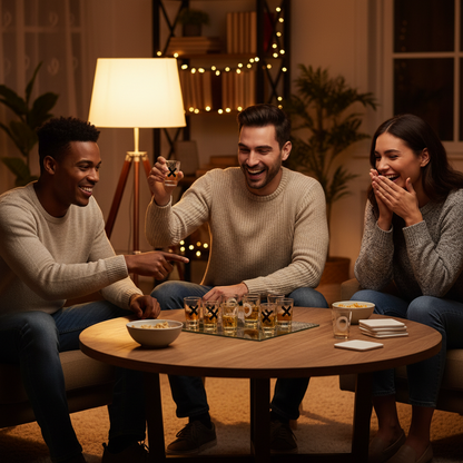 Shot Glass TIC TAC TOE Drinking Game Set